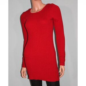 I.N. San Fransisco Red Long-Sleeve Sweater Dress Size Small